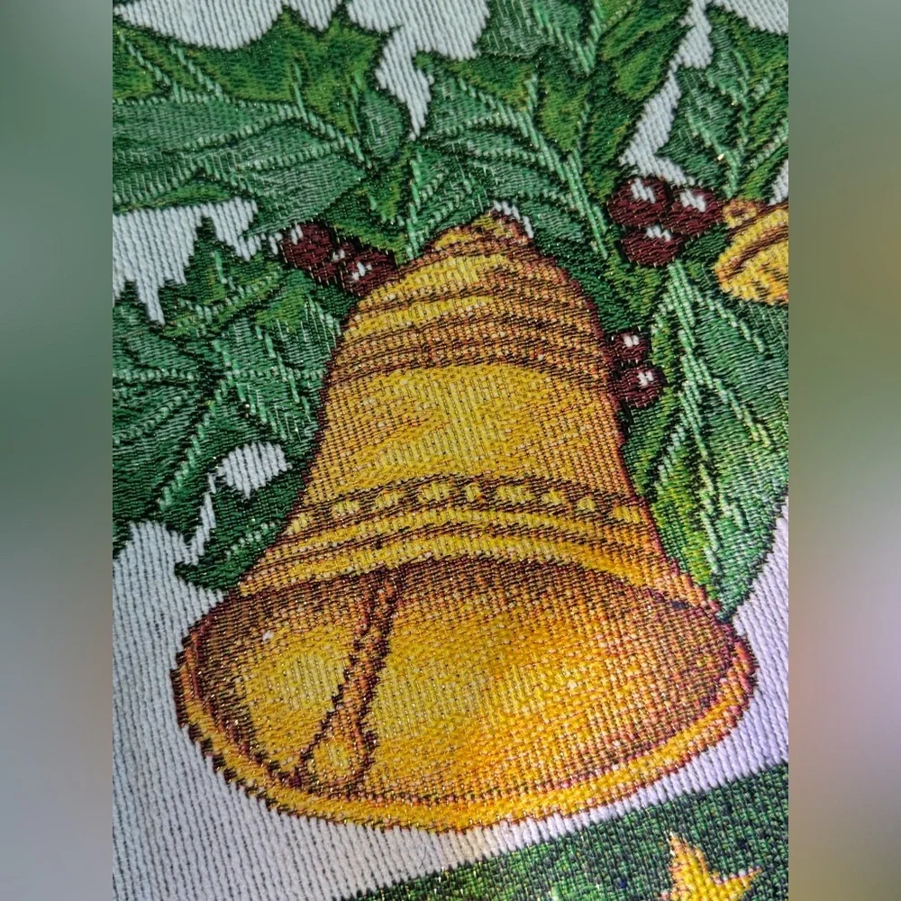 (NWT) Vintage BRAND NEW Set of 7 Glitter Christmas placemats - Picture 6 of 9